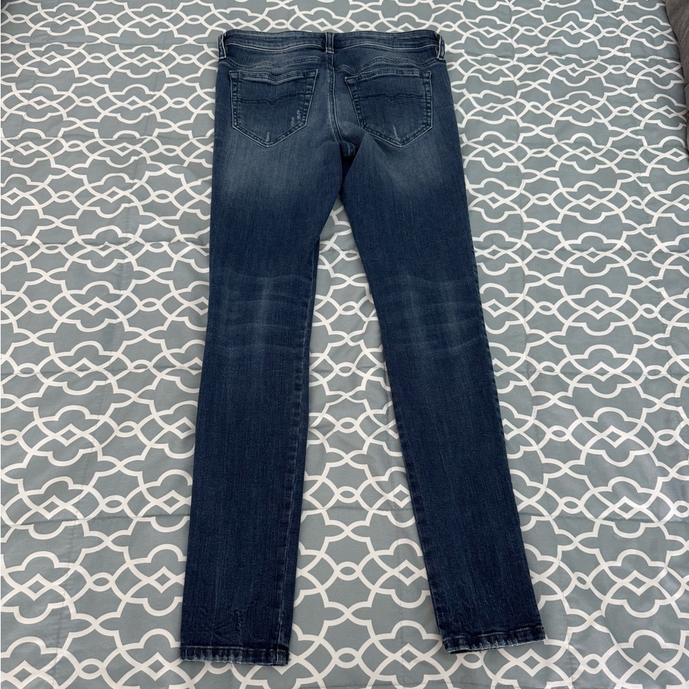 Diesel Blue Skinzee-low-S slim skinny low waist jeans - Picture 4 of 6